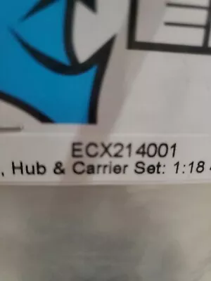 ECX ECX214001 Spindle Hub & Carrier Set: 4wd 1/18 Torment 1/18 Ruckus NIP • $13