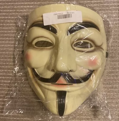 V For Vendetta Mask Fawkes Anonymous Halloween Cosplay Brand New • $8.95