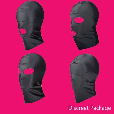 £4.12 • Buy HOT！Fetish Open Mouth Hood Gimp Face Mask Head Bondage Adult Cosplay Gimp Mask