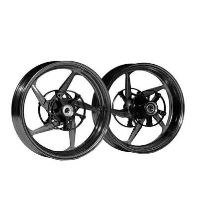 MOS Forged Aluminum Alloy Wheels Rims For Yamaha TMAX 530 ABS 2015-2016 - Black • $1702