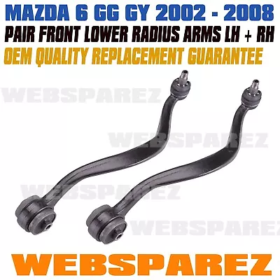 $114.99 • Buy Front Lower Control Arm Radius Castor Caster Arm Set For Mazda 6 GG GY 2002-2007