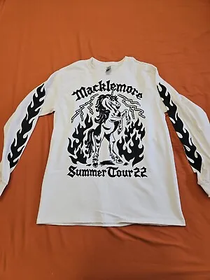 Macklemore Mens M Summer Tour 22 Concert T-Shirt Long Sleeve Graphic Print Band  • $11