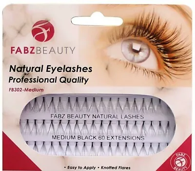 £2.05 • Buy 60 Stand Individual Flare Cluster Eyelashes Knotted False Lash Natural Looking