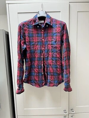 £18 • Buy Gant Rugger Men's 'The Hugger' Indigo Dye Shirt Size M 38