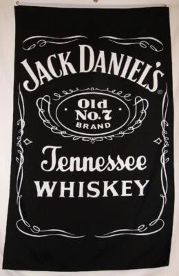 $34.95 • Buy JACK DANIELS FLAG 3 X 5ft - 90cm X 150cm BAR FLAGS MAN CAVE SHED BOURBON WHISKEY
