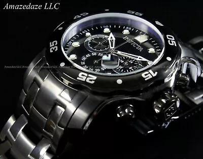 NEW Invicta Mens Combat Pro Diver Scuba VD53 Chronograph Stainless Steel Watch • $77.99