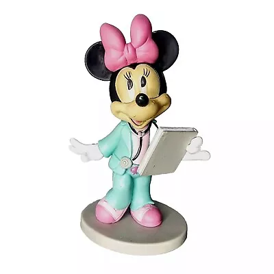 Minnie Mouse As Doctor Nurse Figure Miniature Figurine Birthday Cake Topper • $13.80