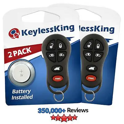 2 Replacement Car Key Fob Remote For Grand Caravan Voyager Town Country 04686797 • $17.95