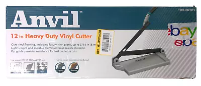 USED - Anvil Vinyl Tile Cutter 12  Heavy Duty Steel Blade Die-Cast Aluminum • $38.24