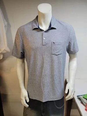 Vineyard Vines Short Sleeve Blue Golf Shirt  L  / We2246 R4 T33 • $16.99