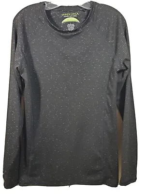 Earth Yoga Sustainable Organic Clothing Women's Large Long Sleeve Shirt Black • $14.99