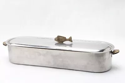 $139.99 • Buy Fish Poacher Steamer Stainless Steel Sculpted Fish/Shell Handles 27 X 7.5 X7.5 