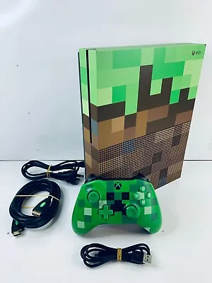 1TB Xbox One S Minecraft Console Controller Limited Edition 1681 - Fast Post • $399.95