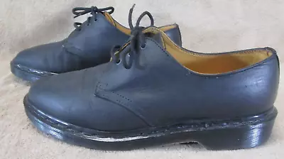 Vintage Dr. Doc Martens Men’s Sz 9 Oxford Leather Shoes Black Made In England • $49.49