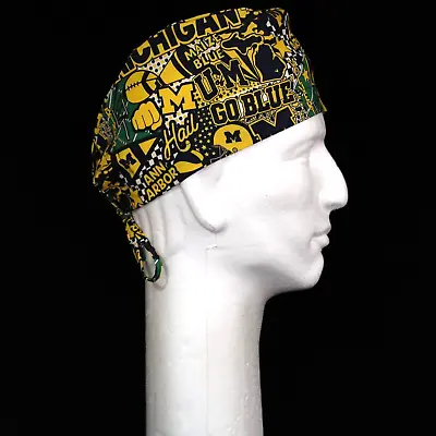 University Of Michigan Theme Scrub Hat • $12.50