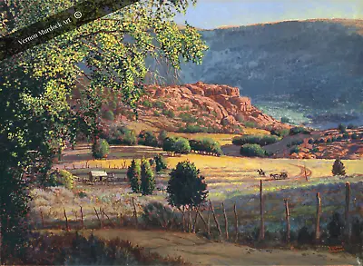 Red Ledges Utah Red Rocks Oil Painting Famous Art Giclee Best Seller • $185