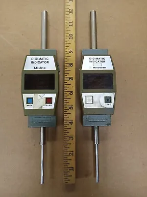 Pair Of Mitutoyo Digimatic Electronic Indicators .0001” – 2” (NOT WORKING) • $35