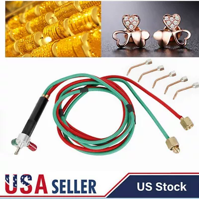 Mini Gas Little Torch Copper Welding Soldering Kit W/ 5 Tips Jewelry Jewelers US • $19.87