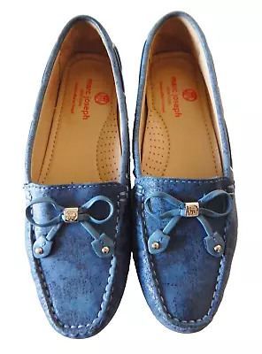Marc Joseph Cypress Hill Women’s Blue Leather Driving Shoes Size 7.5 • $17