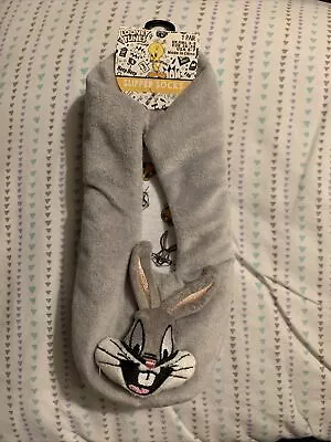 Looney Tunes Bugs Bunny Non Slip Footlets Slipper Socks UK 3-5 BNWT • £5