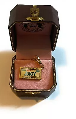 New - Hard To Find - Juicy Couture California License Plate Charm & Box - NWOT • $150