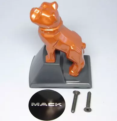 Mack Trucks Copper Bulldog Hood Ornament W/ Gray Base - New • $189.95