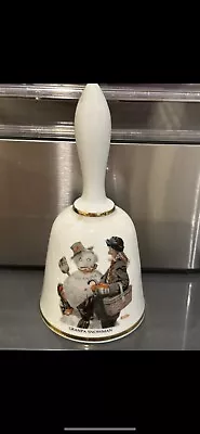 Danbury Mint Norman Rockwell Granpa Snowman Bell • $13