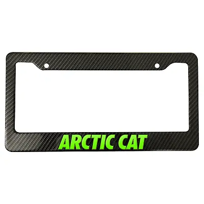 For Arctic Cat Carbon Fiber Metal License Plate Frame Car Truck SUV NEW US • $15.64