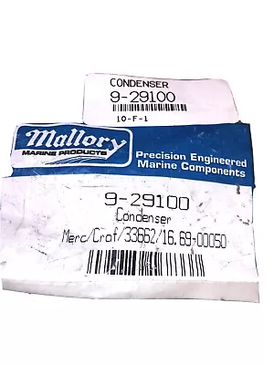 Mallory Condenser 9-29100; Replaces Merc.33662 • $5