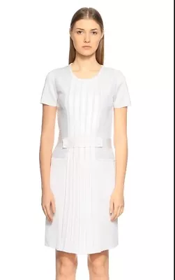 SALVATORE FERRAGAMO White Knit Dress S • $120