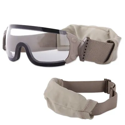 £63.41 • Buy ESS Jumpmaster Ballistic Goggles Glasses Tactical Protective Military Tan Desert