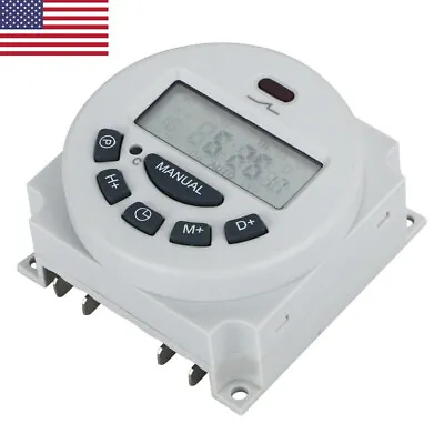 2PCS Digital LCD Timer Time Relay Switch Weekly Programmable Electronic Modern • $13.65