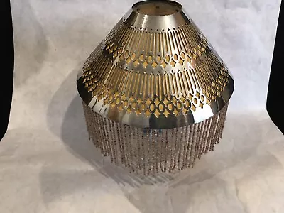 Silver Plated Lamp Shades By Shreve & Co #4441 Fringe Beaded/liner Art Nouveau • $150