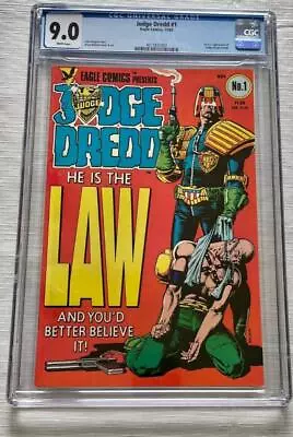 Judge Dredd #1 Cgc 9.0- Eagle Comics 1983- We Combine Psotage • $90