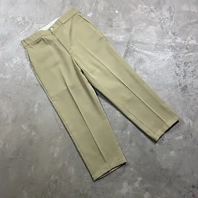 VTG Pants 36x27.5 TALON Zip Union Made USA Twill Workwear 80s Mechanic Khaki • $20.54