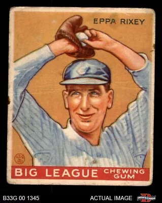 1933 Goudey #74 Eppa Rixey Reds HOF 2 - GOOD • $195