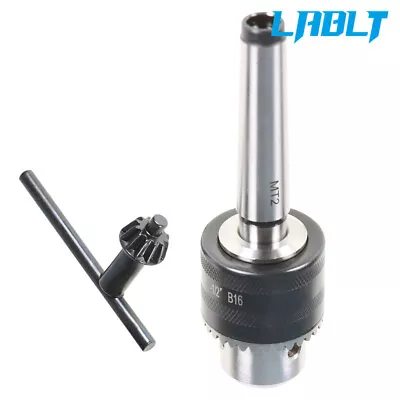 Lablt Metal Lathe Tail Stock Drill Chuck Tool With Mt2 Morse Taper Arbor Mt2 • $23.05