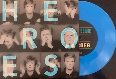 David Bowie  Heroes Live   7 Inch Blue Vinyl • £3.99