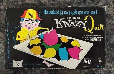 Vintage 1957 KWAZY QUILT Brain Teaser Puzzle Tryne Games No. 114  • $11.95