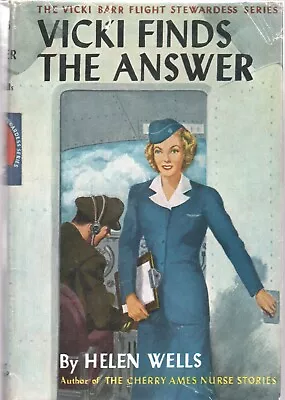 VICKI BARR VICKI FINDS THE ANSWER By HELEN WELLS Grosset Dunlap 1947 Reprint HC • $19.99