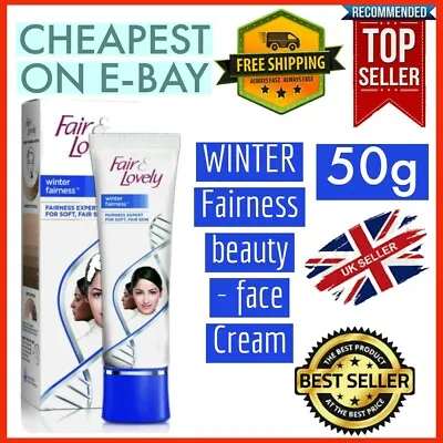 UK 50g Fair & Lovely WINTER  Fairness Face Cream UV  GLOW AND HANDSOME  • £5.49