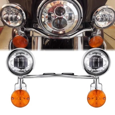 $169.99 • Buy For Yamaha V Star 650 950 1100 Custom Classic Passing Turn Signal Spot Light Bar