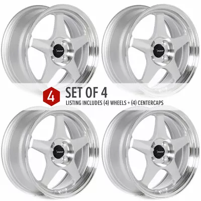 4 Circuit CP22 16x7 4-100 +35 Machined Silver Wheels Spoon RegaMaster EVO Style • $855.56