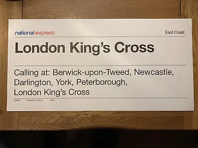 £2.99 • Buy Edinburgh-london Kings Cross National Express Window Label