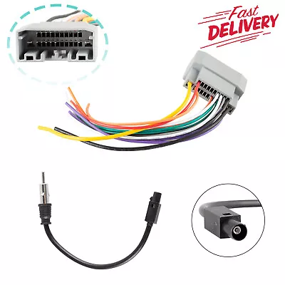 $6.85 • Buy Car Stereo Radio Adapter Cable Wire Harness&Antenna For Jeep/Dodge Wrangler US