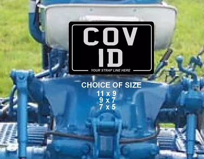 METAL PLATE - Classic BLACK Number Plates - Vintage Motorcycle Tractor Not Legal • £7.99