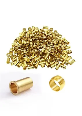 Tube OD Brass Compression Sleeves Ferrules Brass Ferrule Fitting And Hose Insert • £6.25