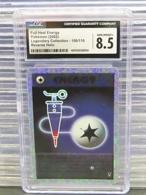 2002 Pokemon Legendary Collection Full Heal Energy Reverse Holo #100 CGC 8.5 • $0.99