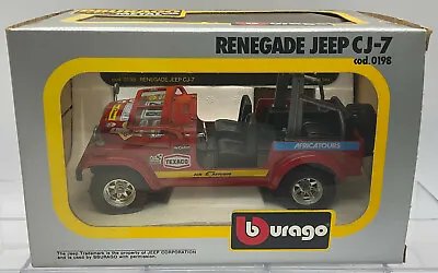 1983 Bburago 0198 Renegade Jeep CJ-7 Die-Cast 1/24 Scale - Italy • $12.99