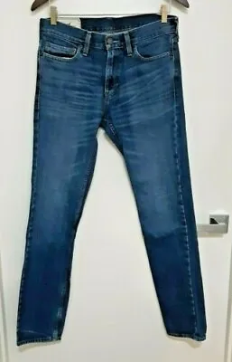 $20 • Buy Size 29 W29 X L32 Women's Blue Denim Hollister California Straight Leg Jeans Euc